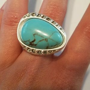 Lia Sophia Turquoise Ring